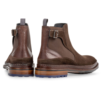 Chelsea boot donkerbruin su&egrave;de
