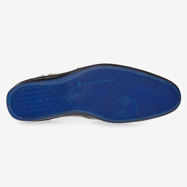 Zwarte kalfsleren veterschoen