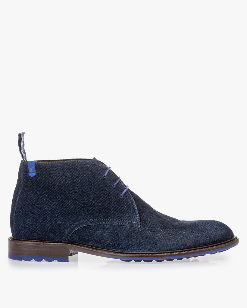 Boot dark blue with print