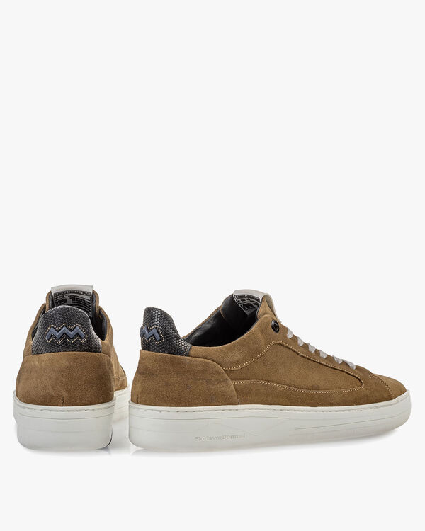 Sneaker beige su&egrave;de