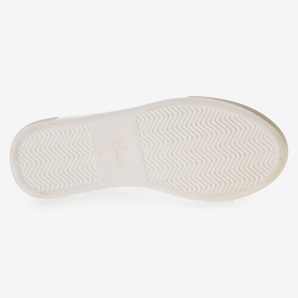 Witte kalfsleren sneaker