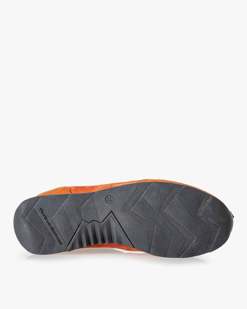 Sneaker nubuck leather rust