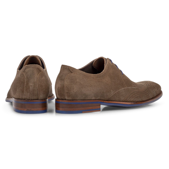 Veterschoen su&egrave;de taupe