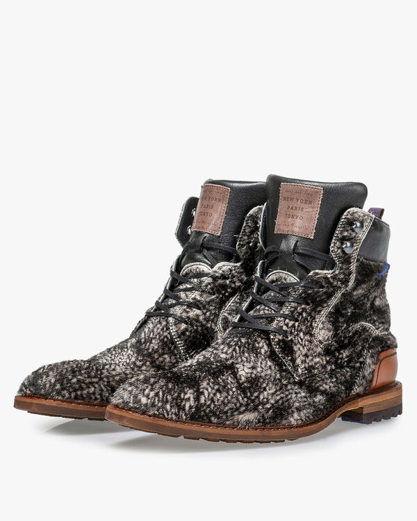 Veterboot pony off-white