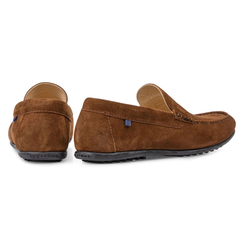 Mocassin su&egrave;de bruin