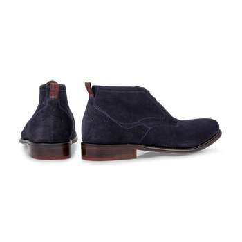Veterboot su&egrave;de blauw