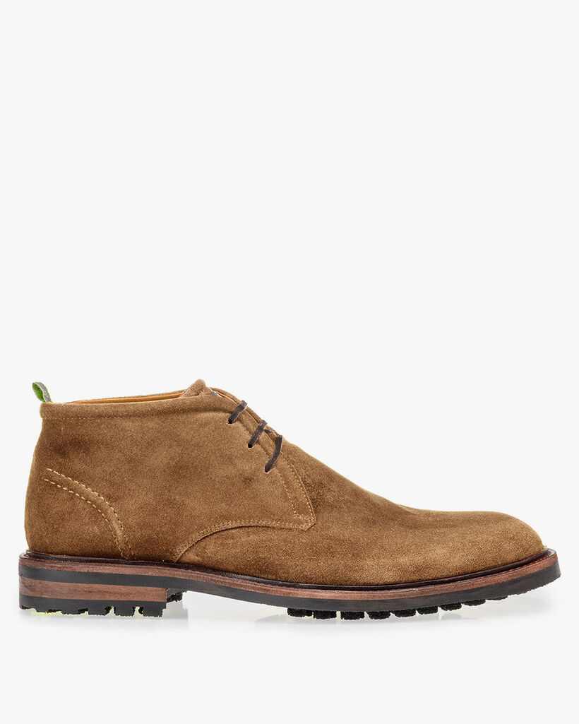 Veterboot su&egrave;de beige