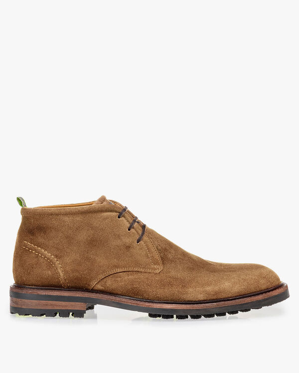 Veterboot su&egrave;de beige