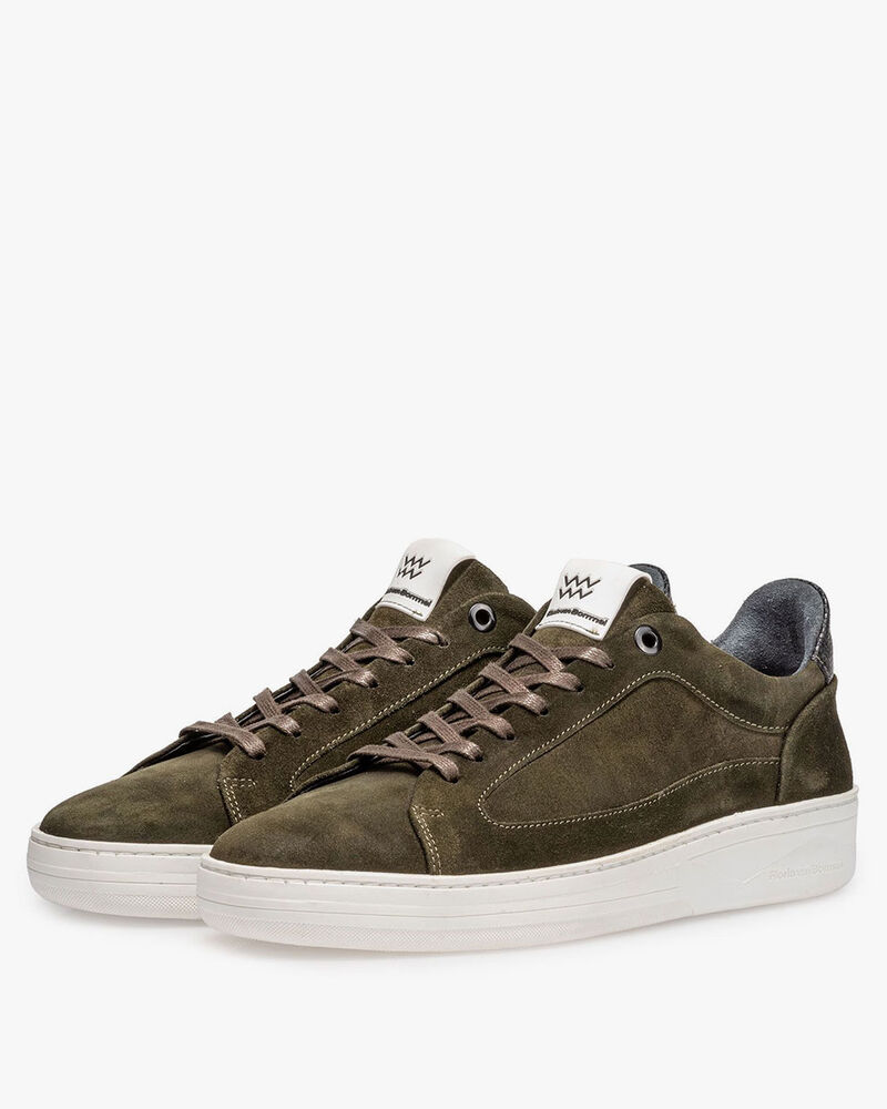 Sneaker su&egrave;de groen
