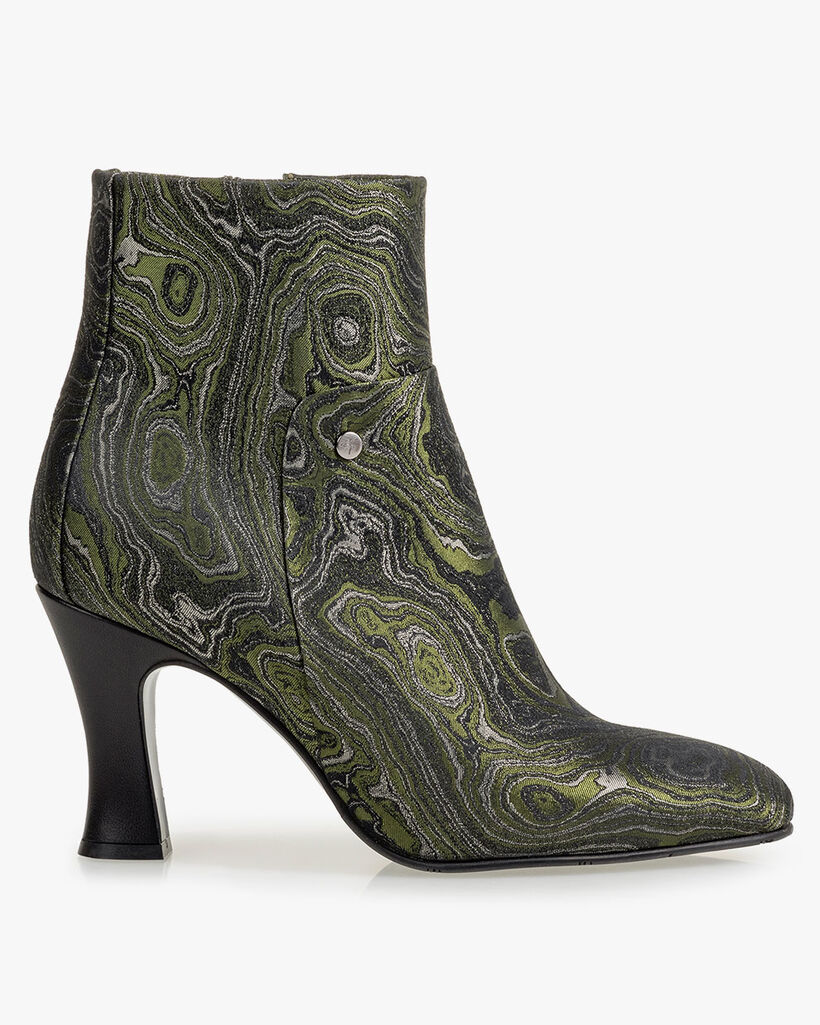 Enkellaars print groen
