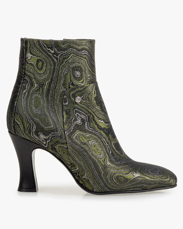 Enkellaars print groen