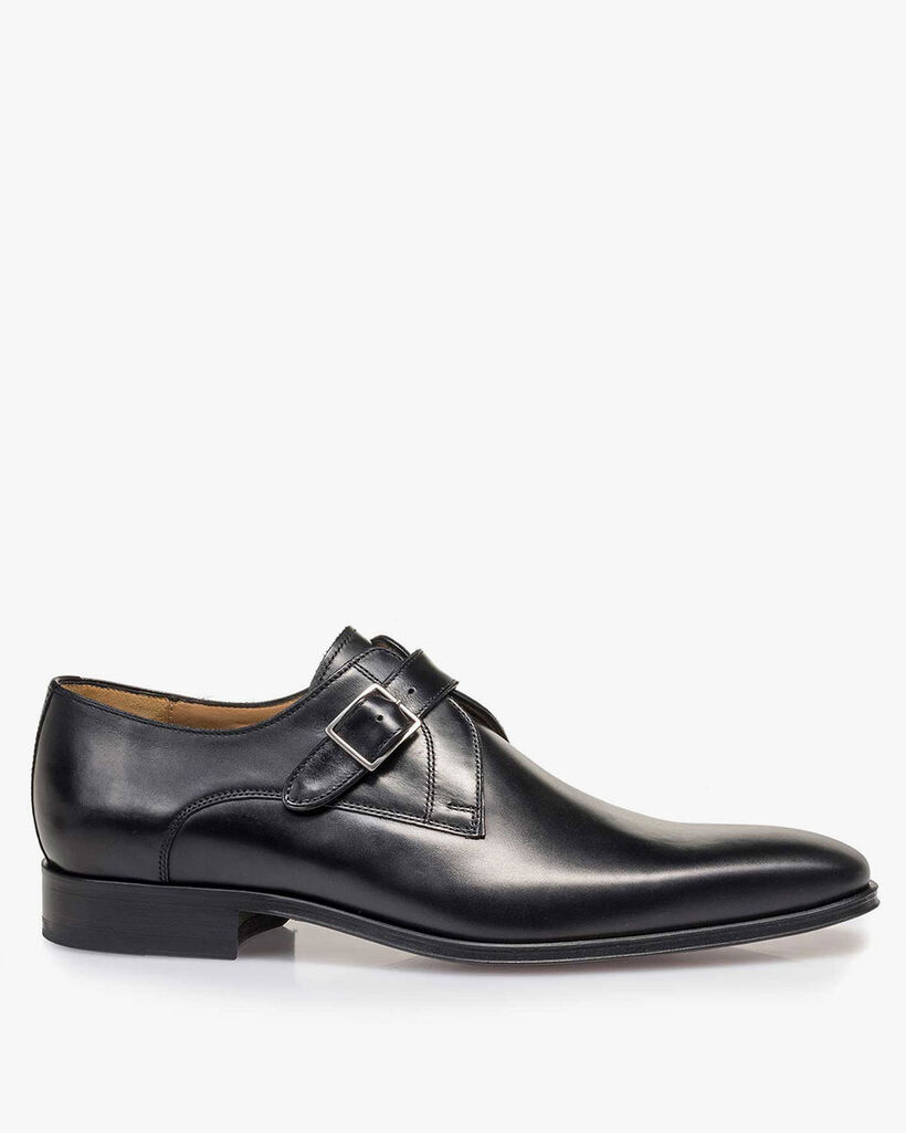 Monk strap calf leather black