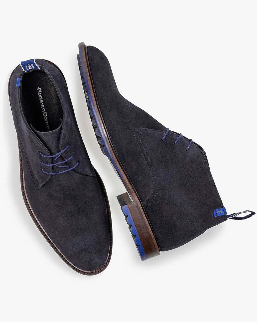 Veterboot su&egrave;de donkerblauw