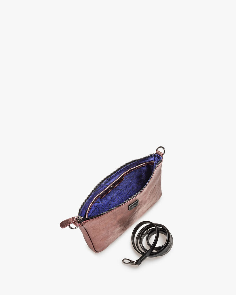 Bag copper leather craquel&eacute;