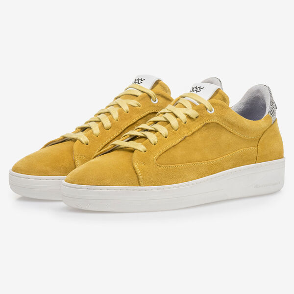 Gele su&egrave;de sneaker