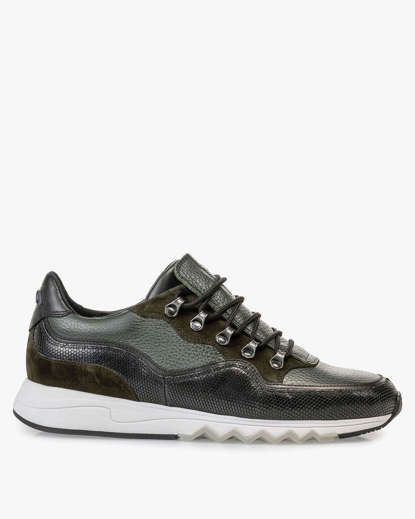 Sneaker leer groen