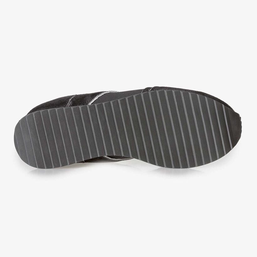 Zwarte su&egrave;de sneaker