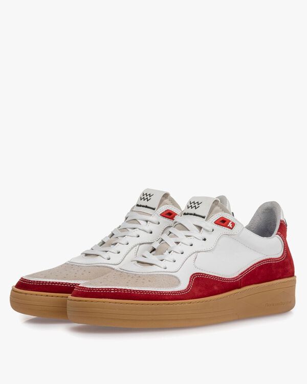 Sneaker su&egrave;de rood