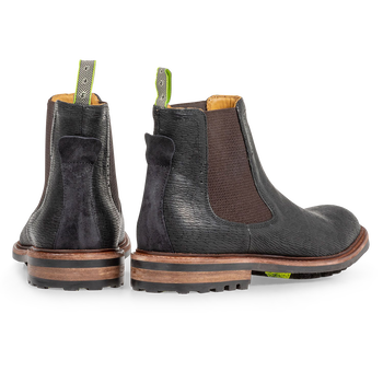 Chelsea boot black with print