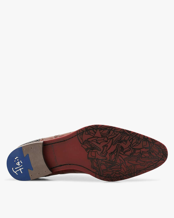 Veterschoen kalfsleer cognac