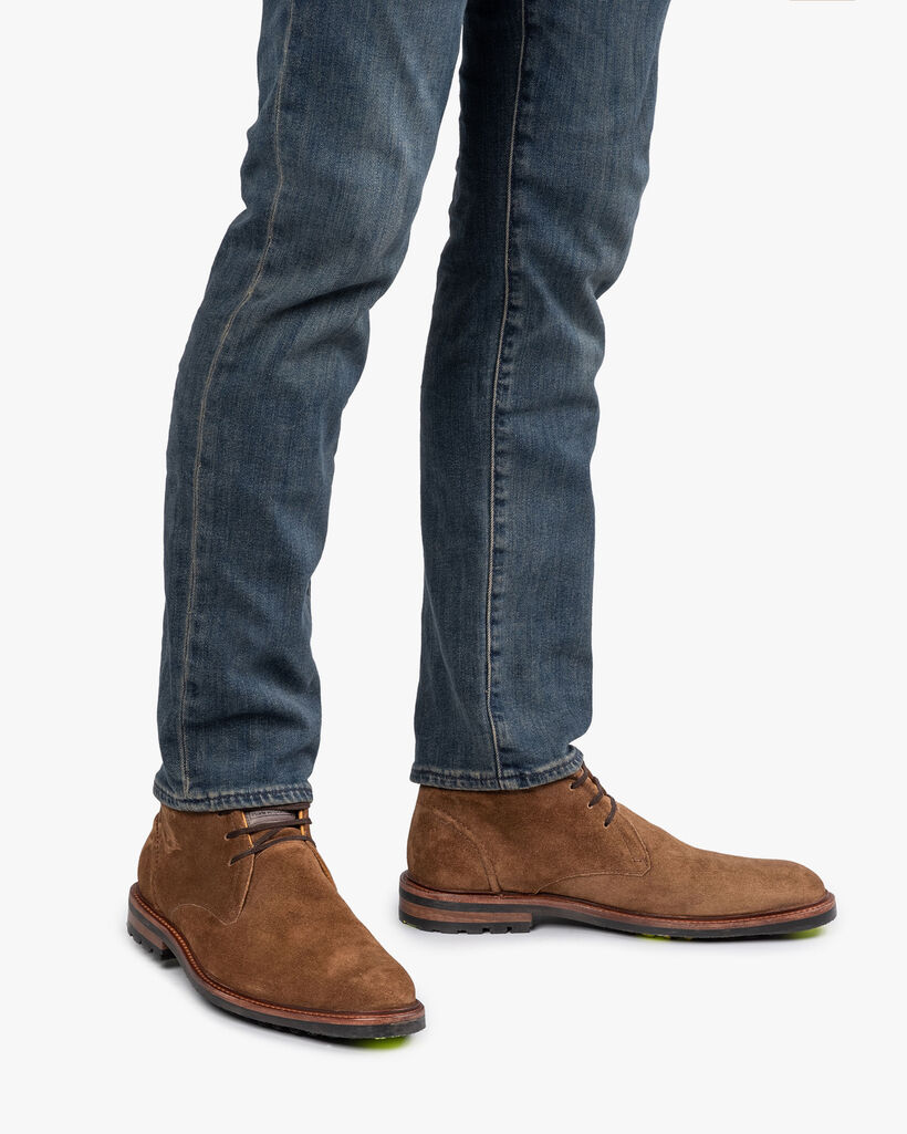 Veterboot su&egrave;de beige