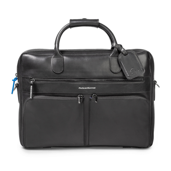 Office bag leer zwart