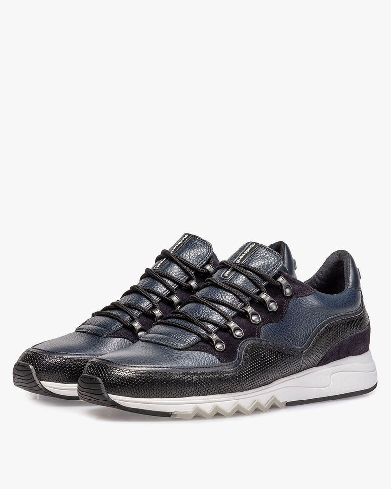 Sneaker leather blue