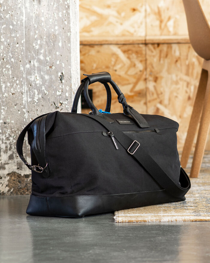 Weekender textiel zwart