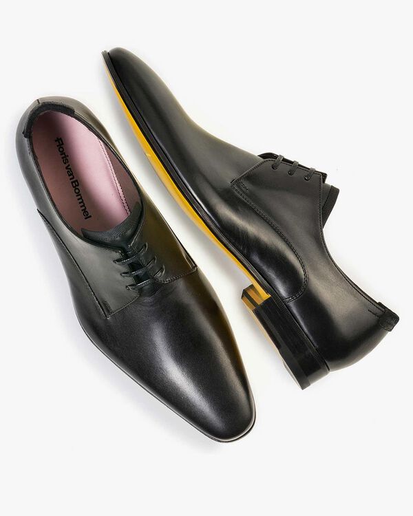Lace shoe calf leather black