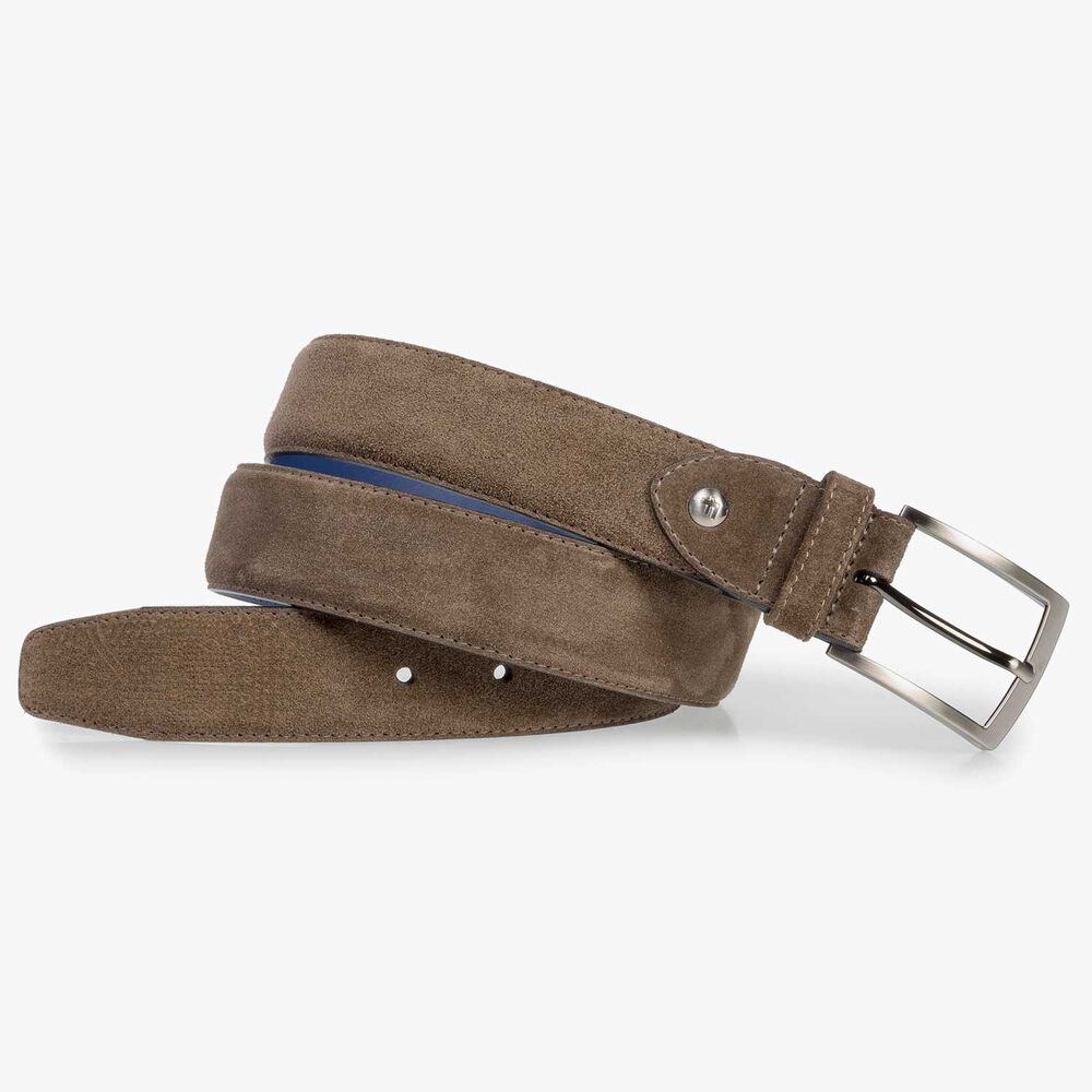 Su&egrave;de riem donker taupe