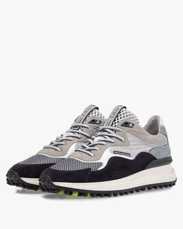 Noppi sneaker su&egrave;de lichtgrijs
