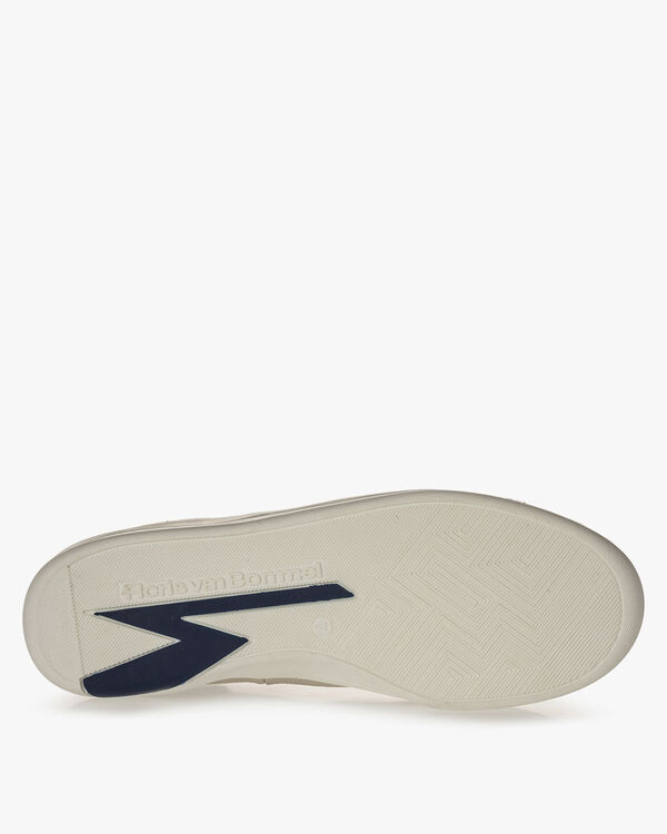 Sneaker leather print natural