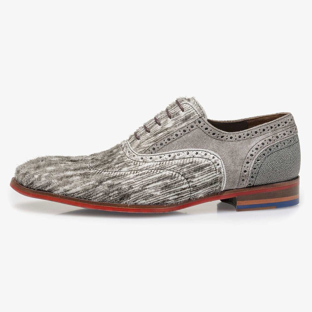 Premium off-white veterschoen met print