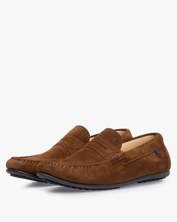 Mocassin su&egrave;de bruin