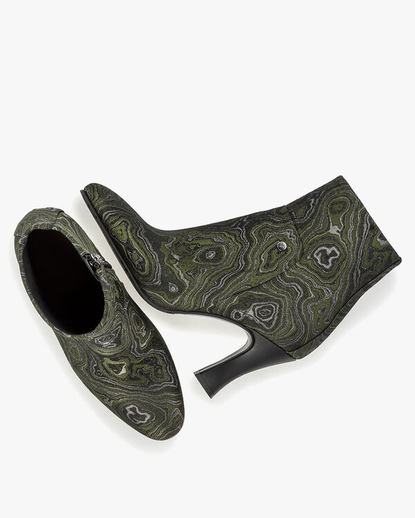 Enkellaars print groen