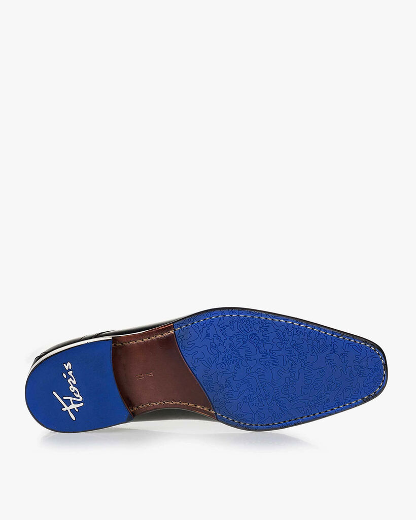 Veterschoen kalfsleer zwart