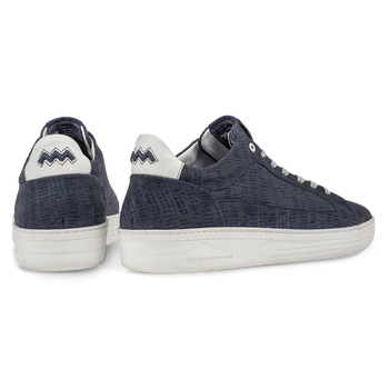 Sneaker met print donkerblauw