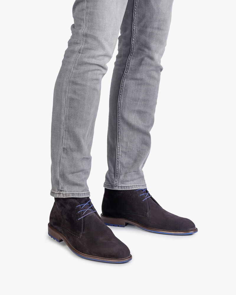 Veterboot su&egrave;de donkerblauw