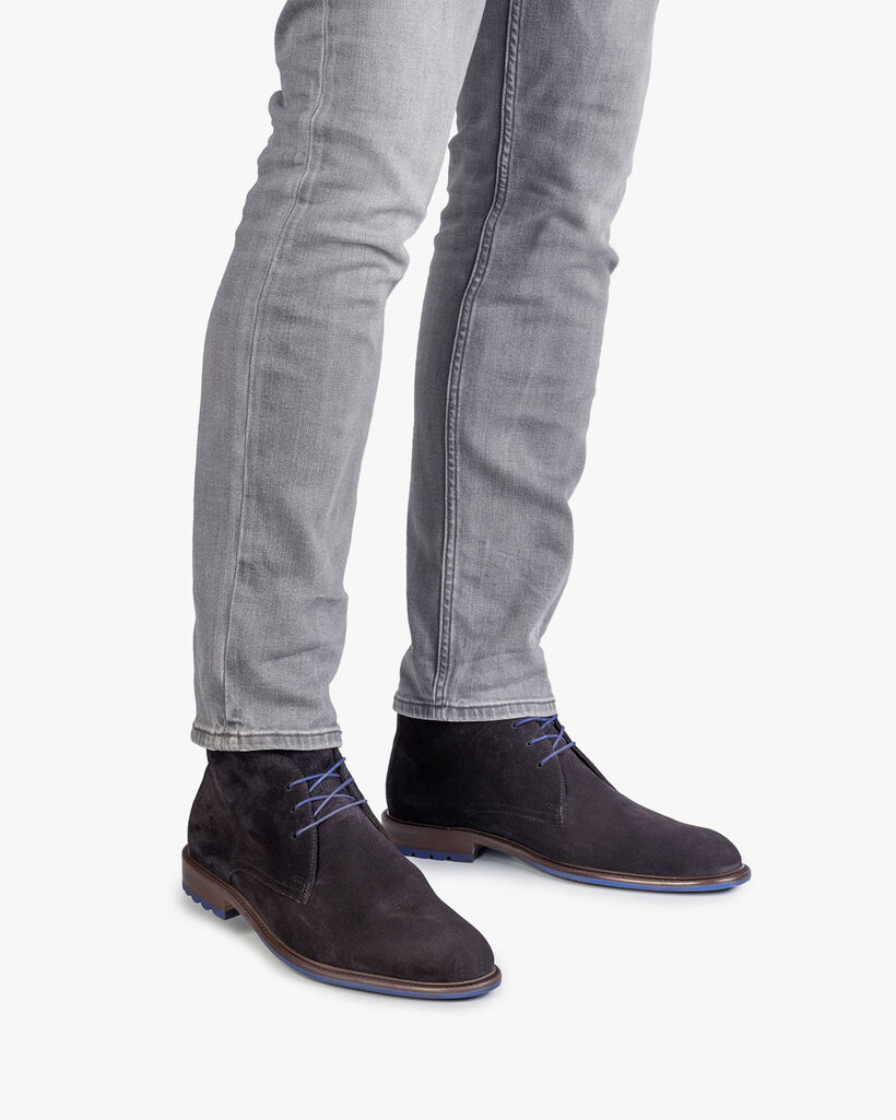 Veterboot su&egrave;de donkerblauw