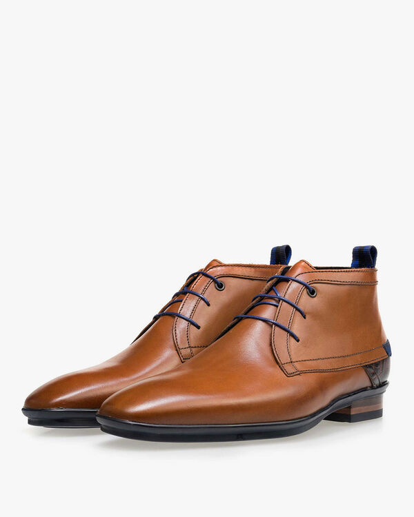Veterboot kalfsleer cognac