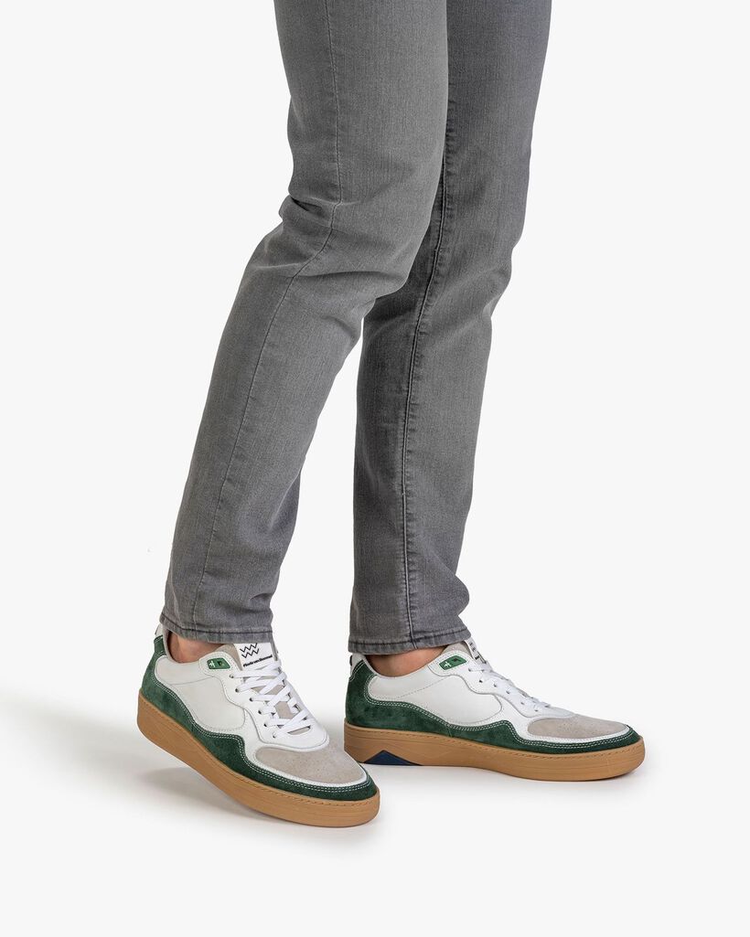 Sneaker su&egrave;de groen