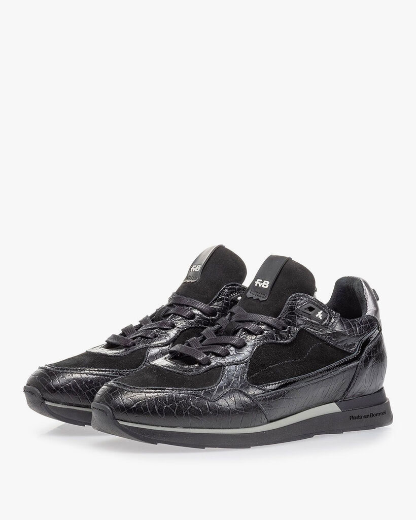 Sneaker black leather