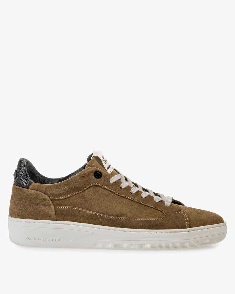 Sneaker beige su&egrave;de