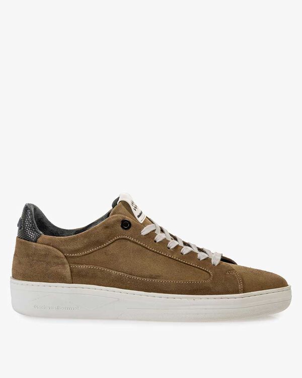Sneaker beige su&egrave;de