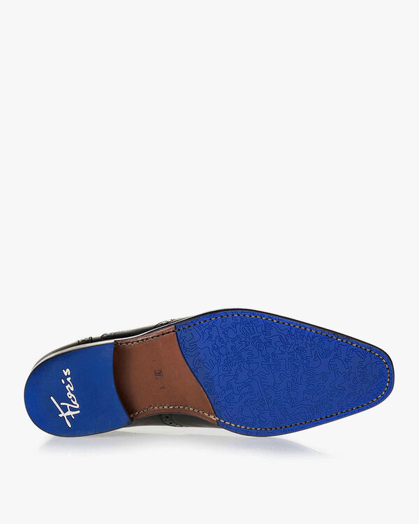 Lace shoe calf leather black