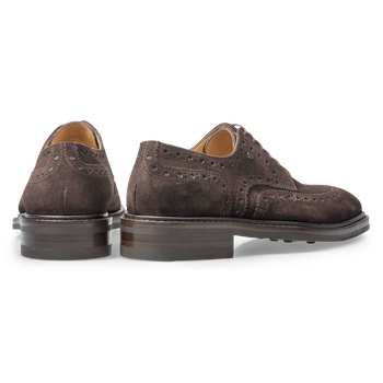 Bruine su&egrave;de brogue