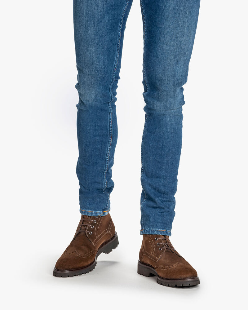 Veterboot su&egrave;de cognac