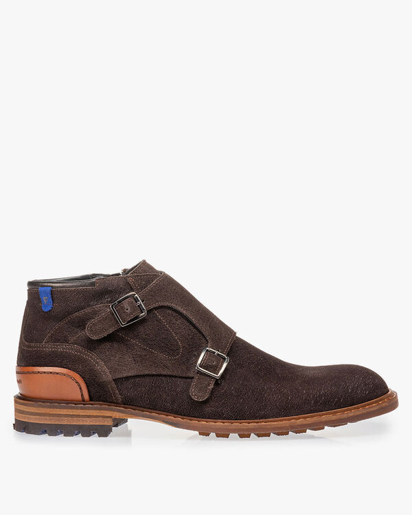 Boot met gespsluiting bruin