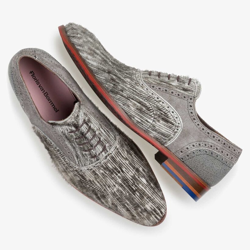 Premium off-white veterschoen met print