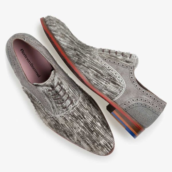 Premium off-white veterschoen met print
